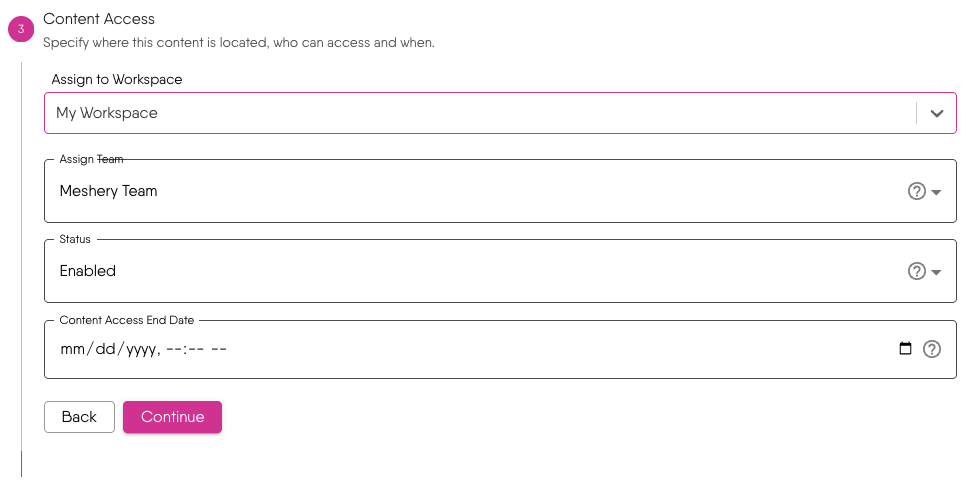 Step 3: Content Access